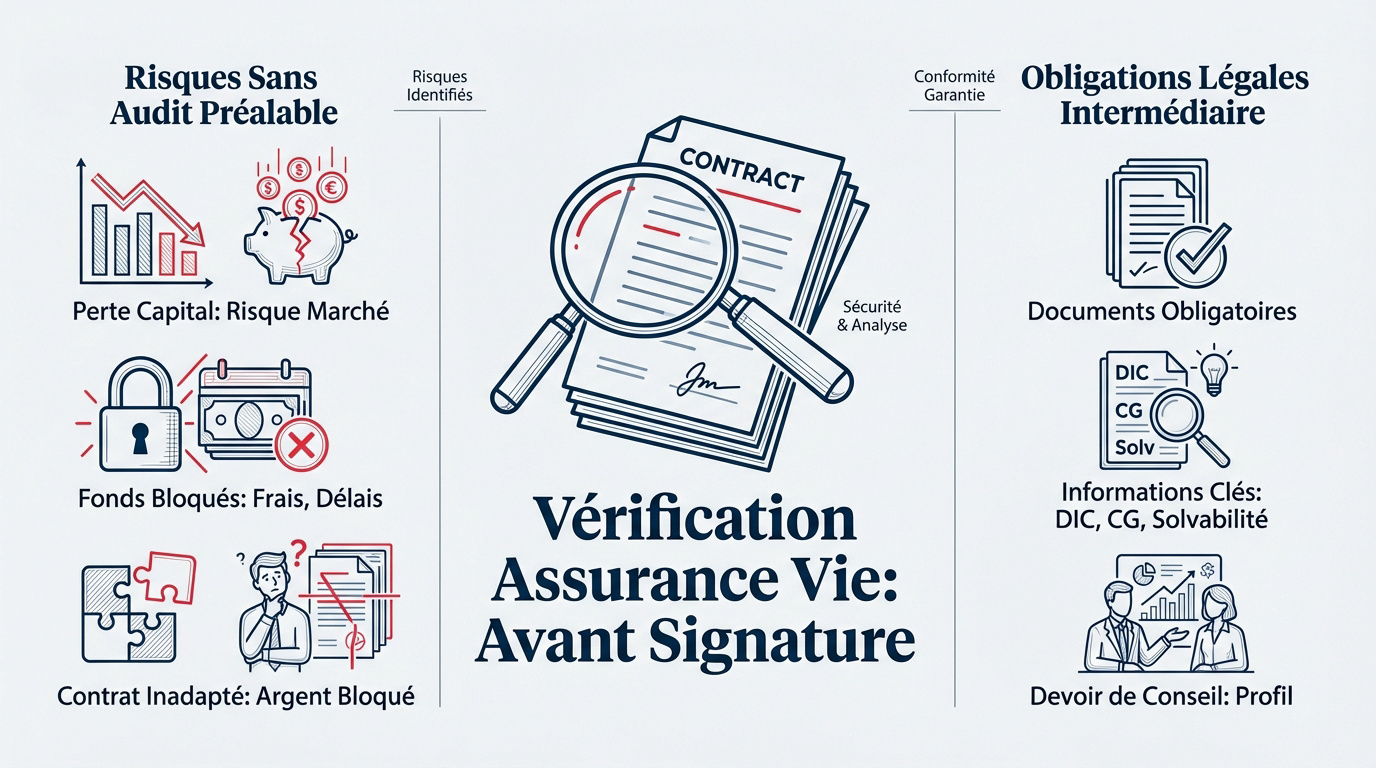 Vérification des risques et obligations avant la signature d'un contrat d'assurance vie