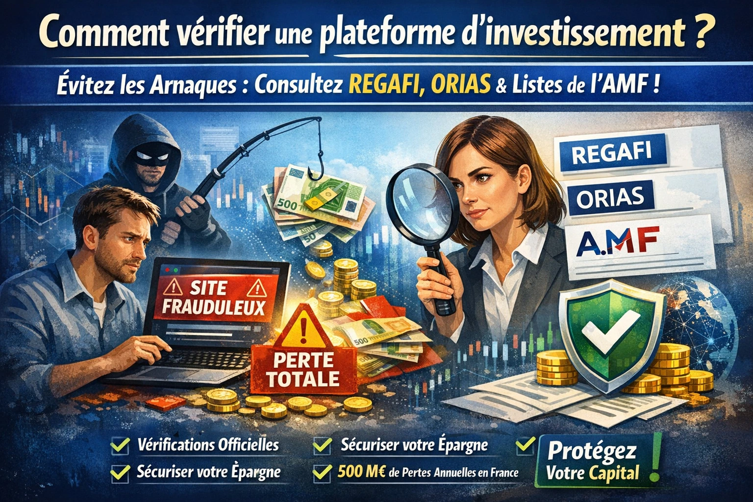 Bien vérifier sa plateforme d'investissement