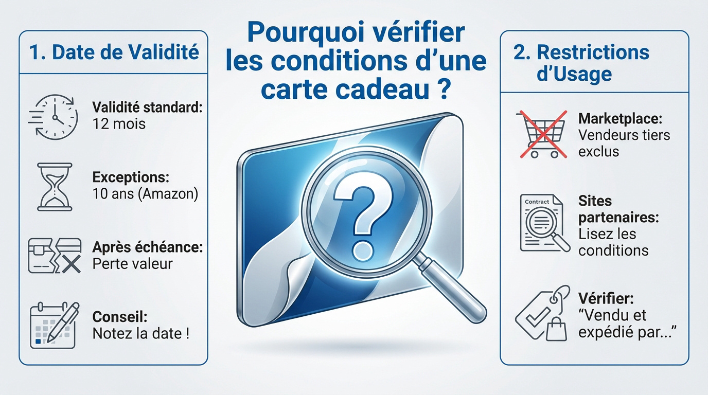 Vérification des conditions de validité d'une carte cadeau