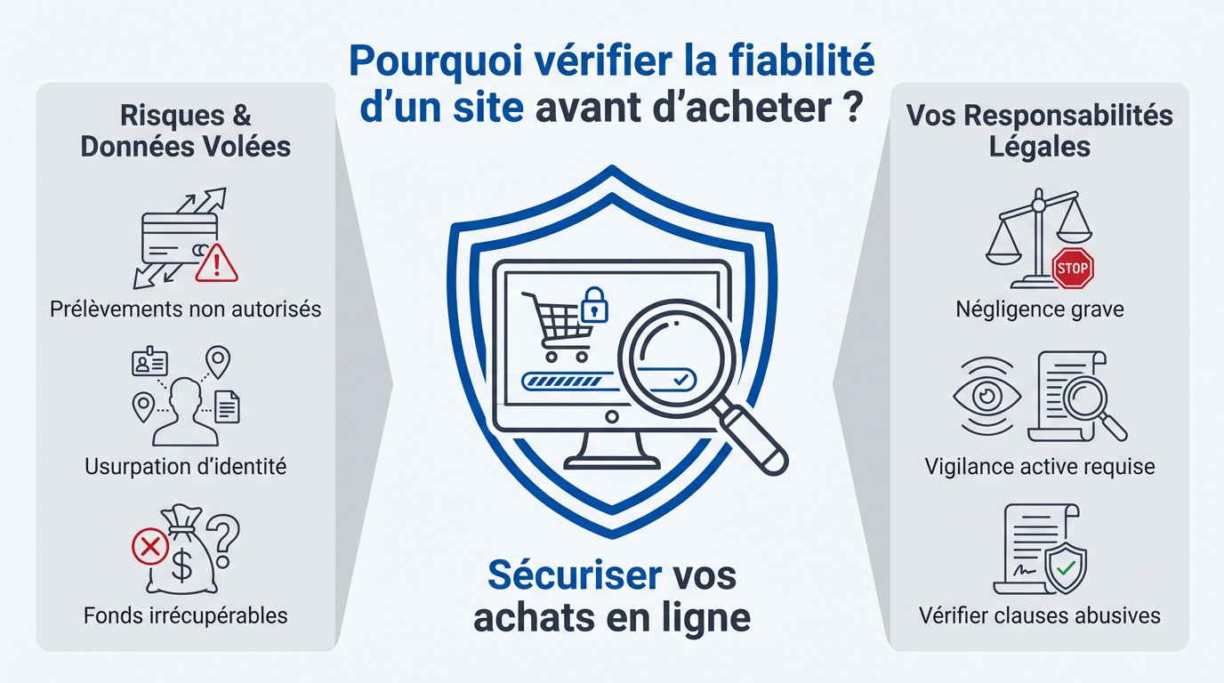 Vérification de la fiabilité d'un site e-commerce avant paiement