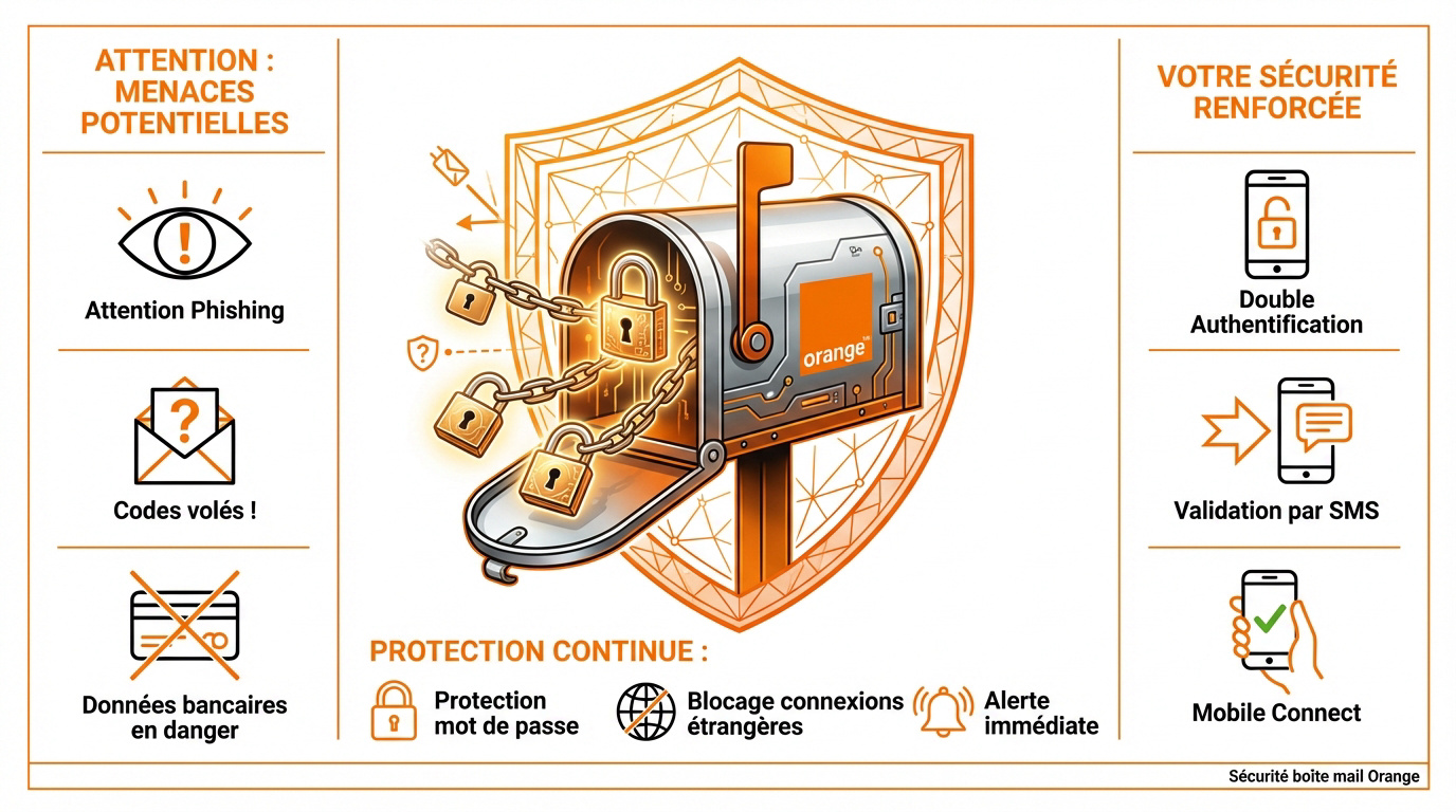 Sécurité de la boîte mail Orange et protection contre le piratage